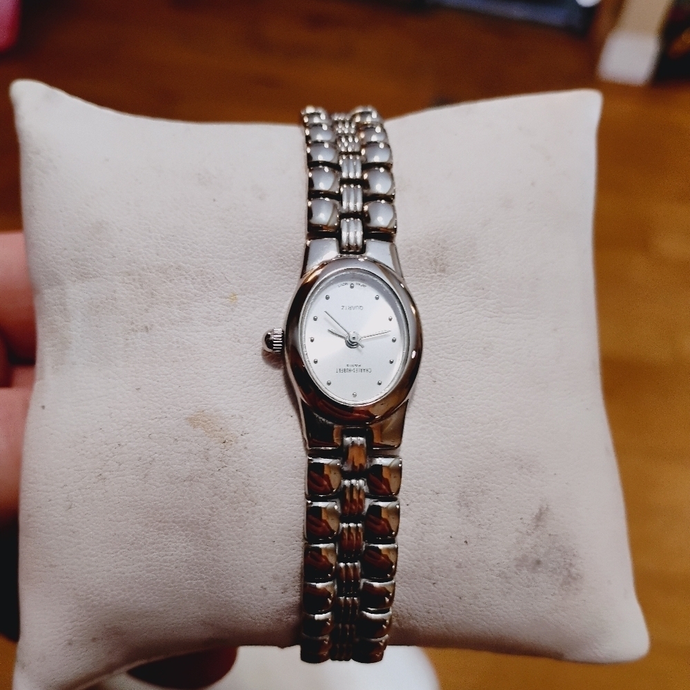 Vintage Charles Hubert Quartz Silver Tone Watch.​ 8"​​​ - Picture 5 of 8